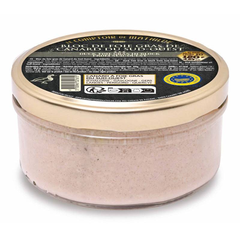 Bloc De Foie Gras de Canard IGP Sud-Ouest 120G